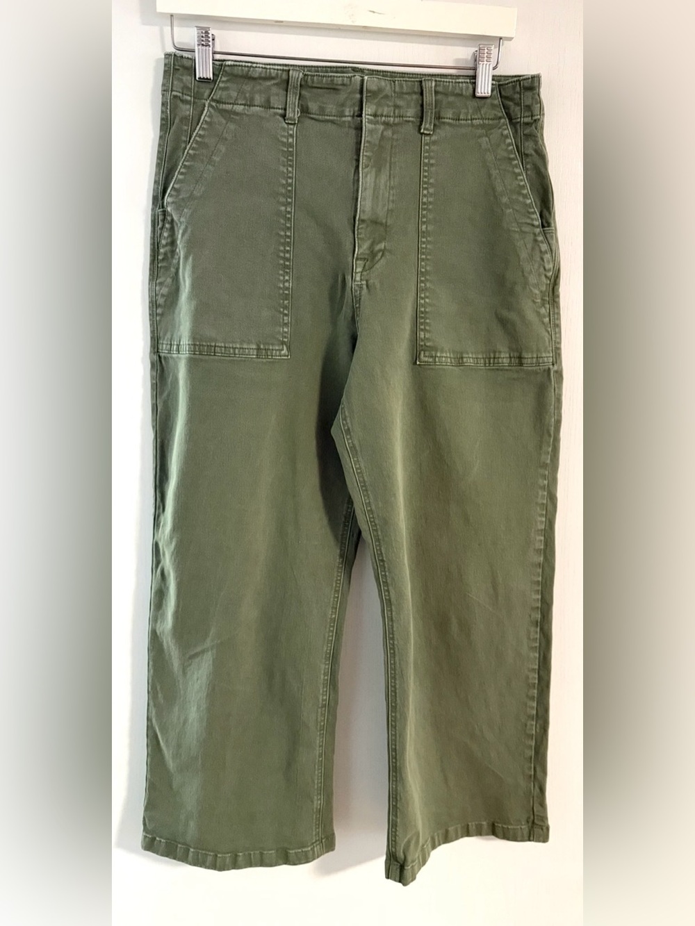 Women’s Pistola - Sophia green Twill Wide Leg pant size 31